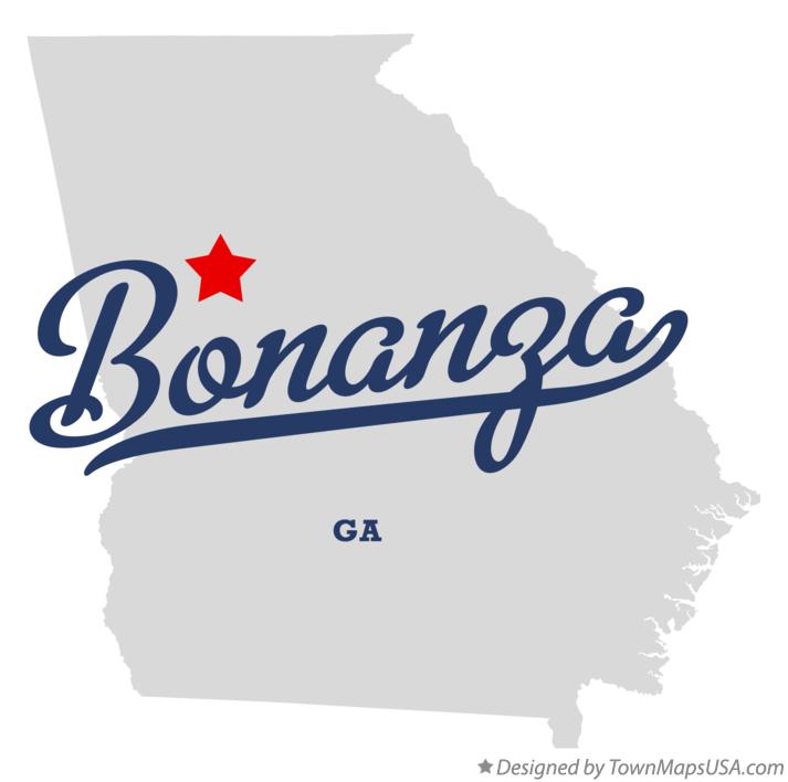 Map of Bonanza Georgia GA