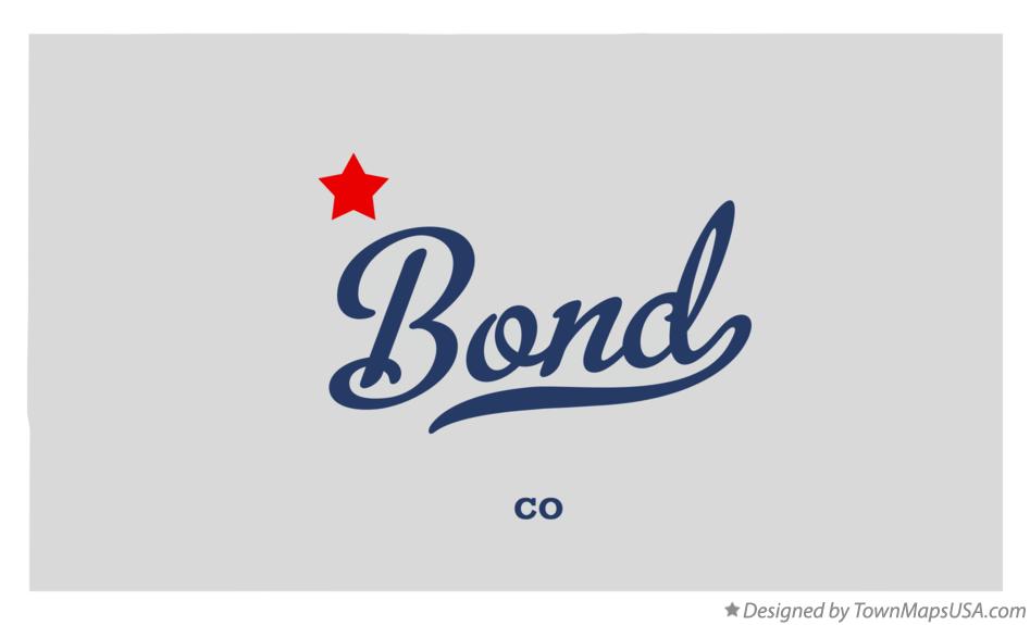 Map of Bond Colorado CO