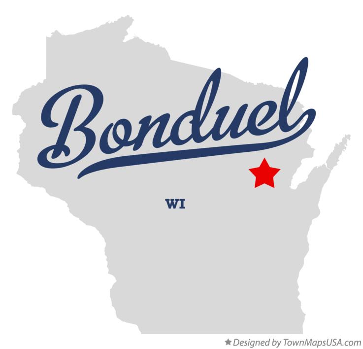 Map of Bonduel Wisconsin WI