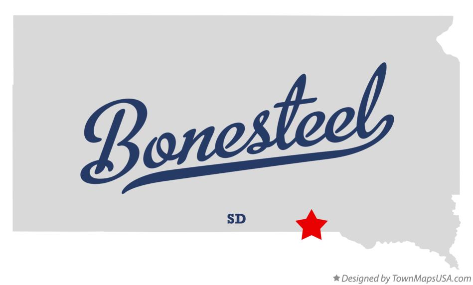 Map of Bonesteel South Dakota SD