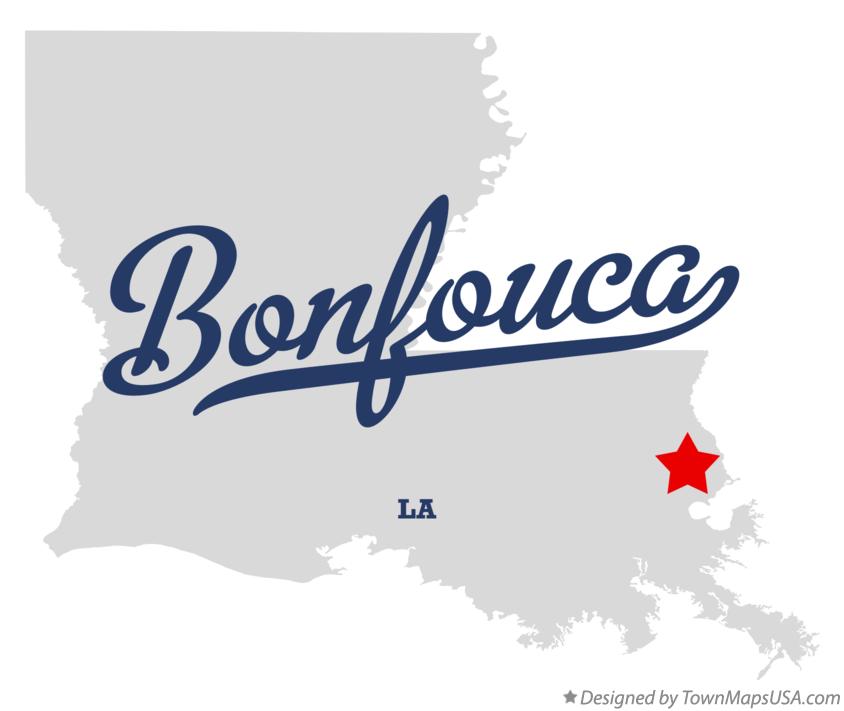 Map of Bonfouca Louisiana LA
