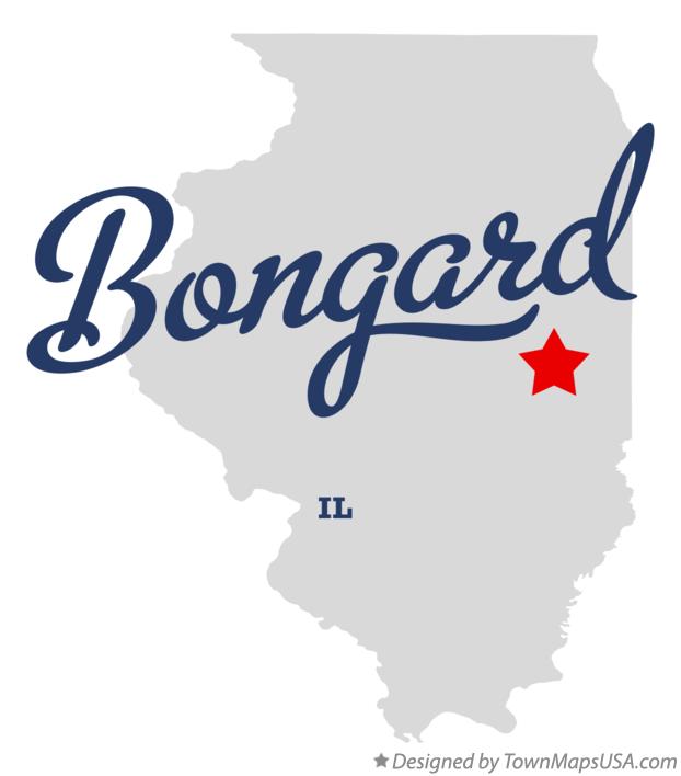 Map of Bongard Illinois IL