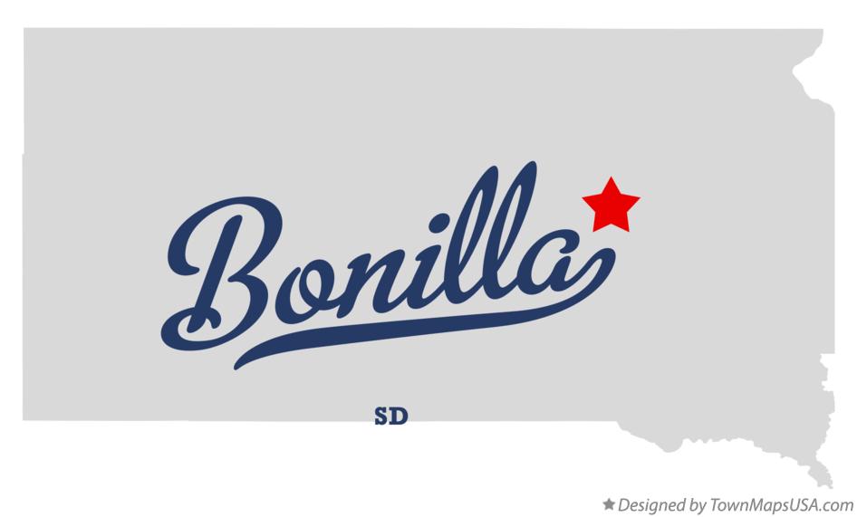 Map of Bonilla South Dakota SD