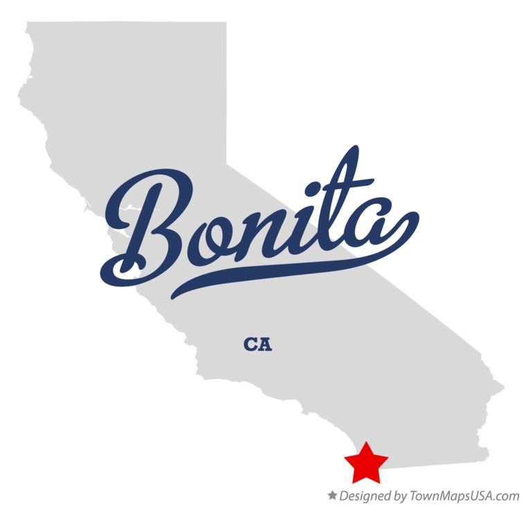 Map of Bonita California CA