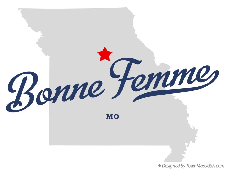 Map of Bonne Femme Missouri MO