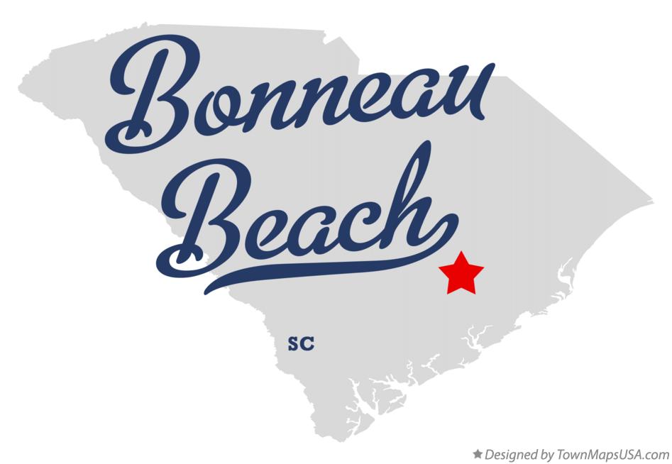 Map of Bonneau Beach South Carolina SC