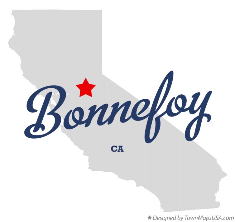 Map of Bonnefoy California CA