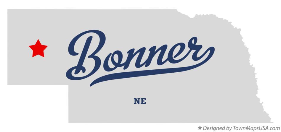 Map of Bonner Nebraska NE