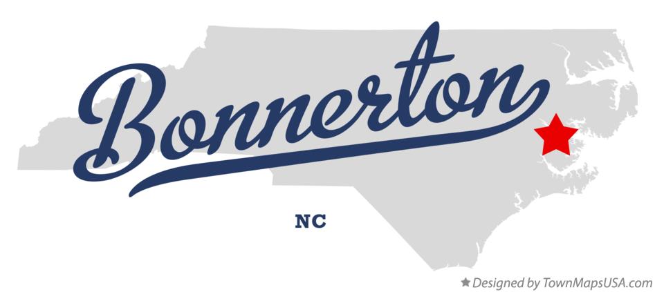 Map of Bonnerton North Carolina NC