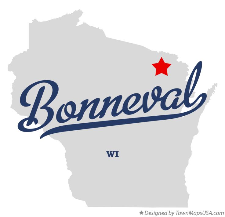 Map of Bonneval Wisconsin WI