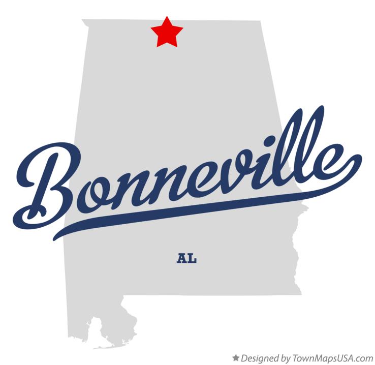 Map of Bonneville Alabama AL