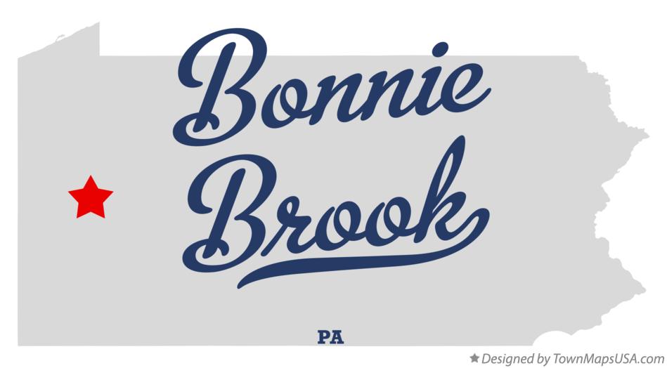Map of Bonnie Brook Pennsylvania PA
