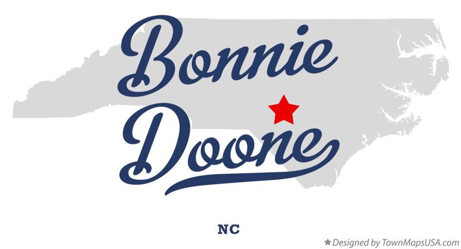 Map of Bonnie Doone North Carolina NC