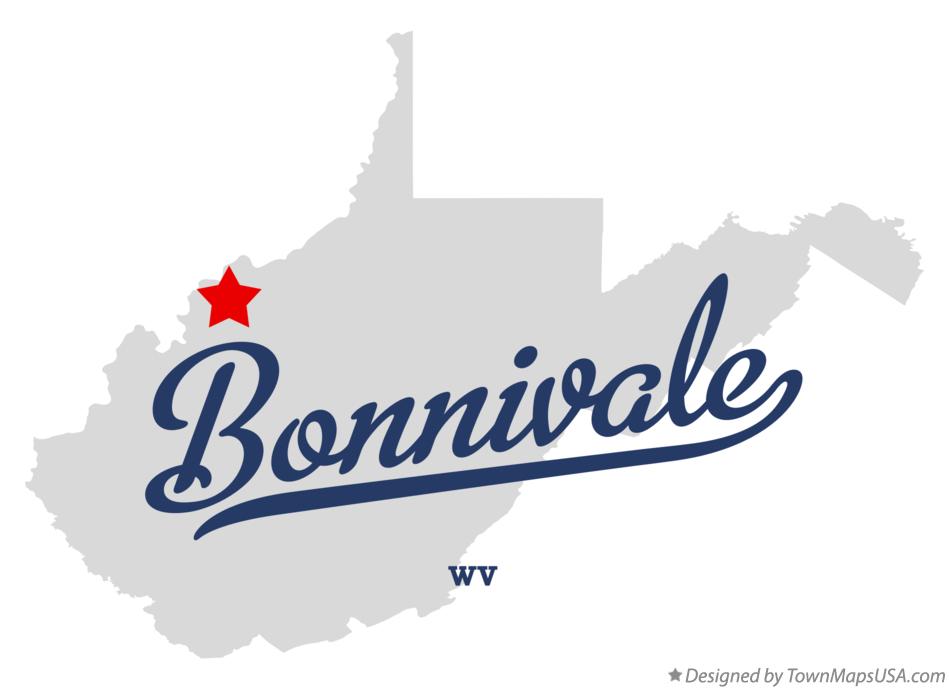 Map of Bonnivale West Virginia WV
