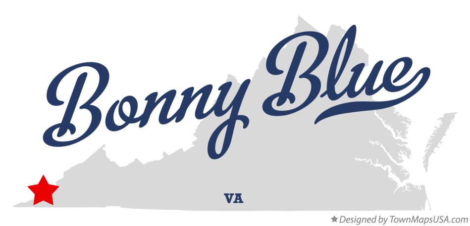 Map of Bonny Blue Virginia VA