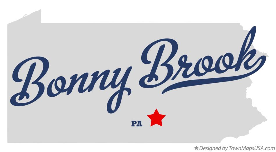 Map of Bonny Brook Pennsylvania PA
