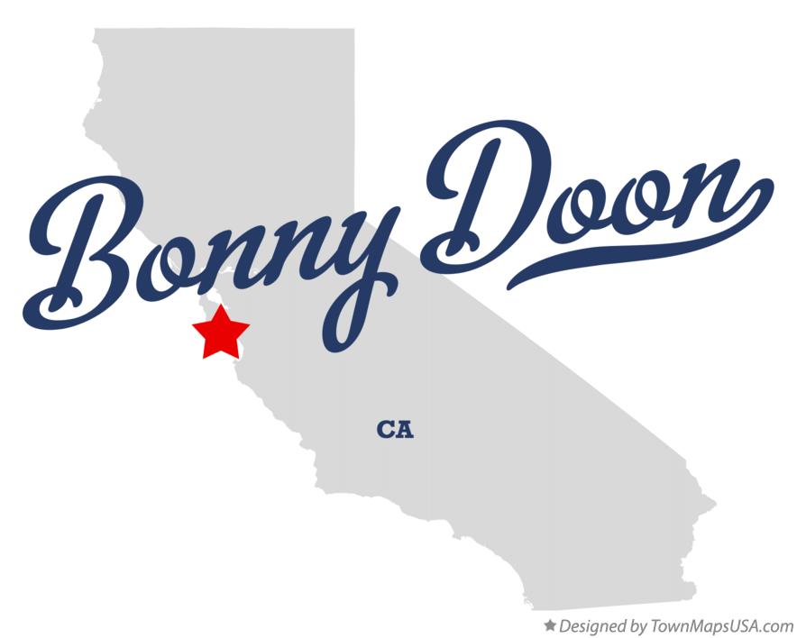 Map of Bonny Doon California CA