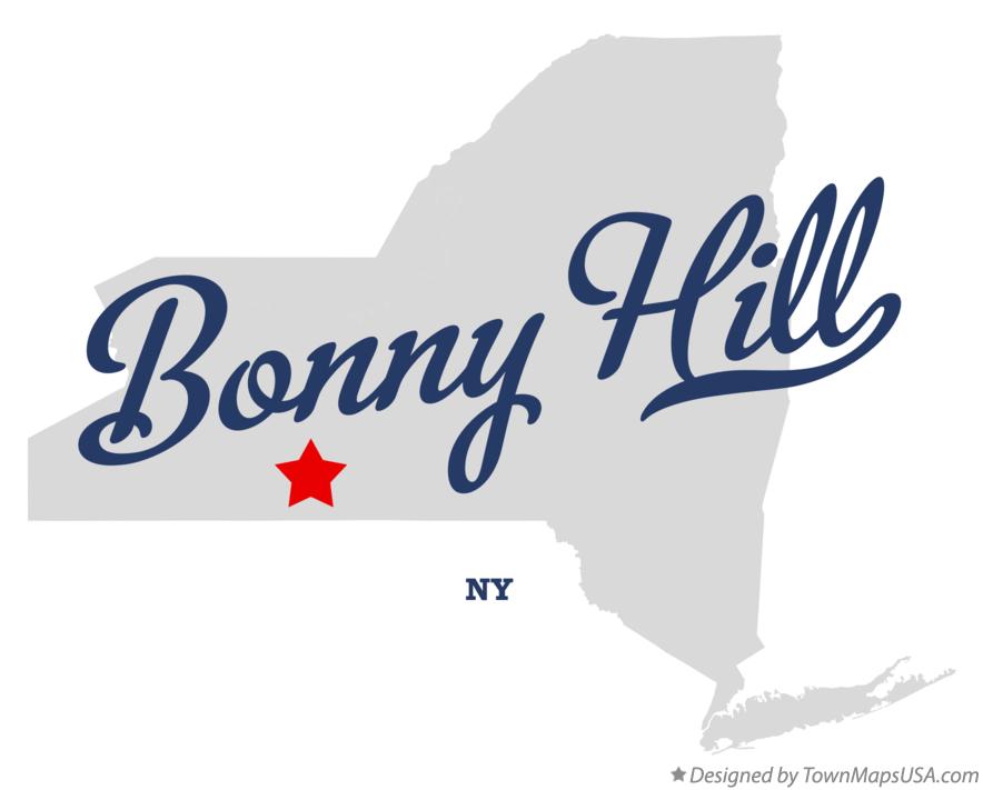 Map of Bonny Hill New York NY