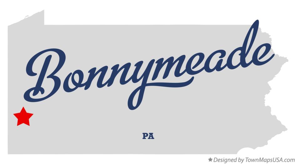 Map of Bonnymeade Pennsylvania PA