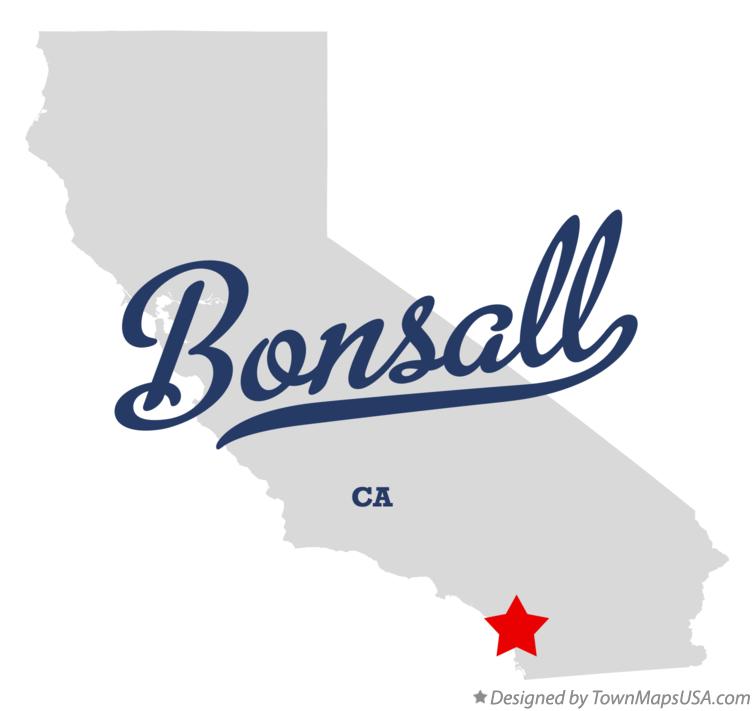 Map of Bonsall California CA