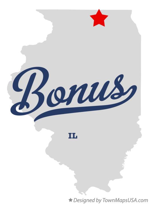 Map of Bonus Illinois IL