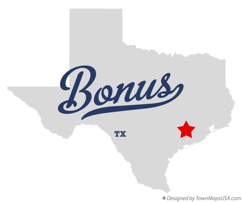 Map of Bonus Texas TX