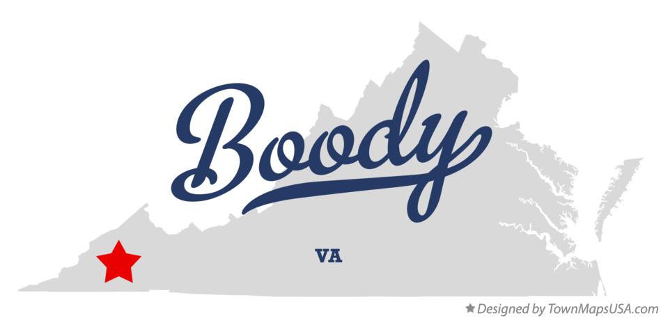 Map of Boody Virginia VA