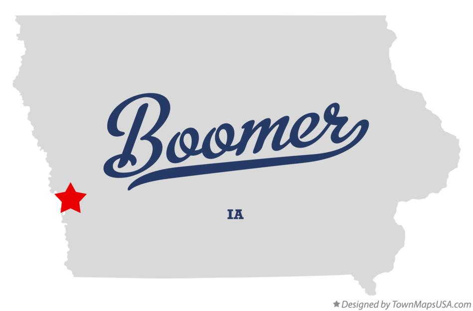 Map of Boomer Iowa IA