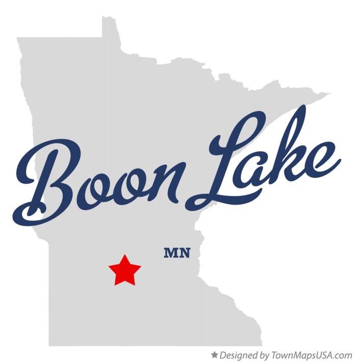 Map of Boon Lake Minnesota MN