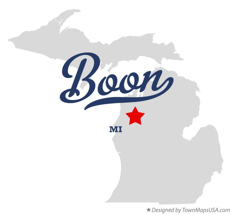 Map of Boon Michigan MI