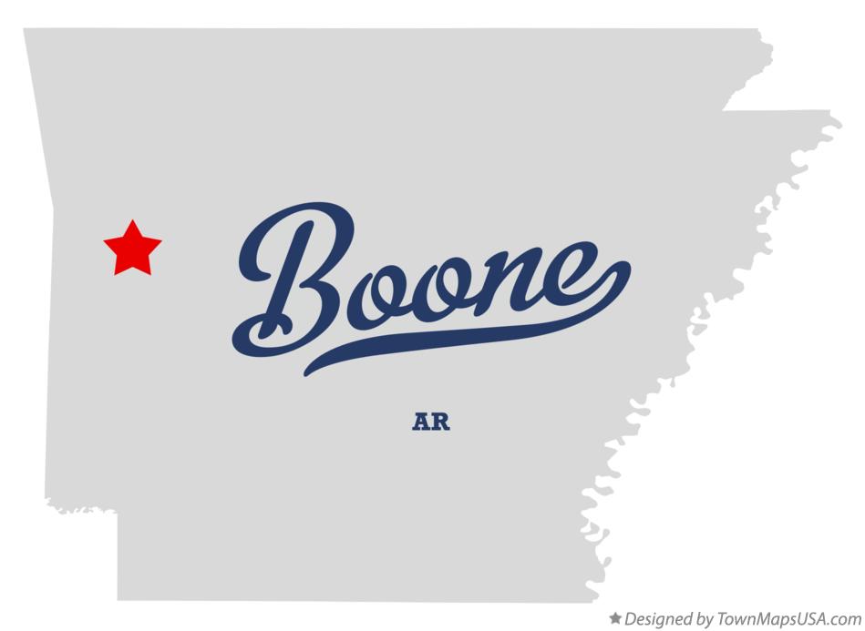 Map of Boone Arkansas AR