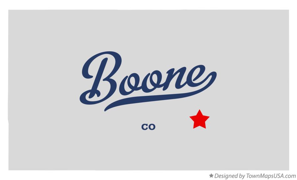 Map of Boone Colorado CO