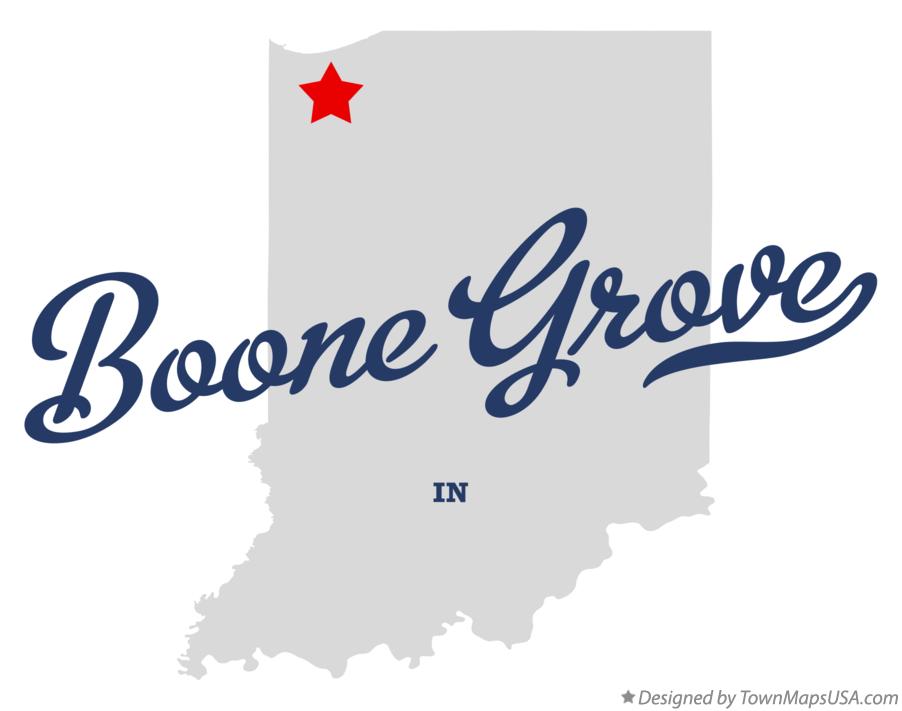 Map of Boone Grove Indiana IN