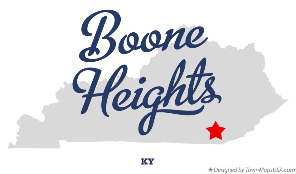 Map of Boone Heights Kentucky KY