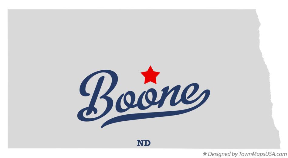 Map of Boone North Dakota ND