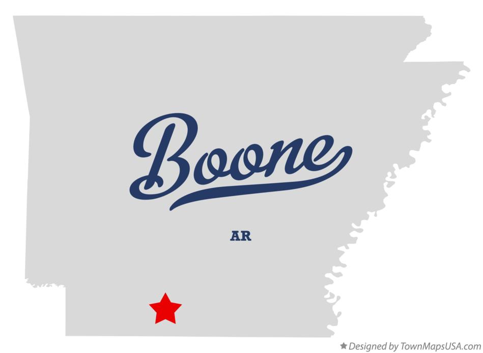 Map of Boone Arkansas AR