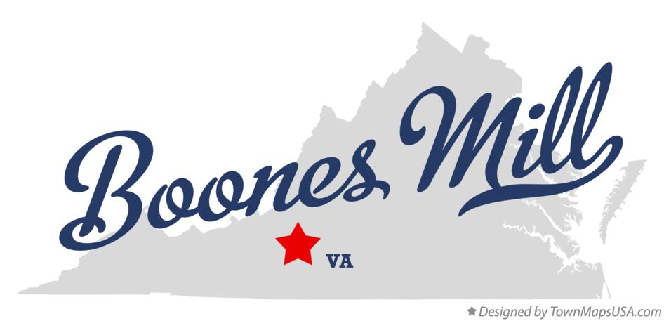 Map of Boones Mill Virginia VA