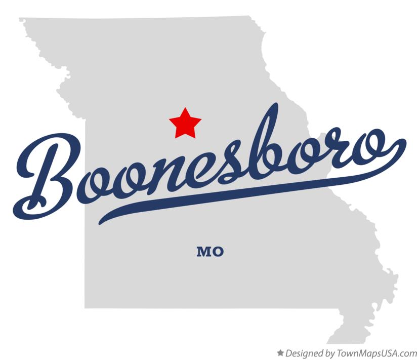 Map of Boonesboro Missouri MO
