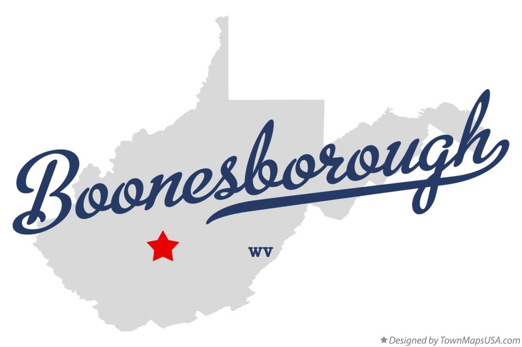 Map of Boonesborough West Virginia WV