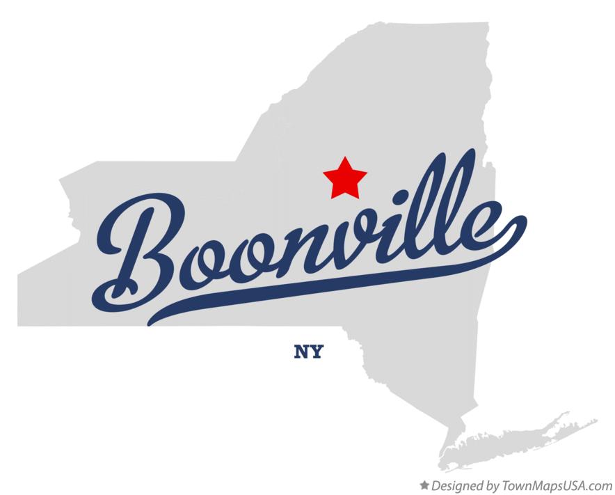 Map of Boonville New York NY
