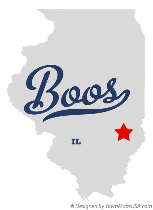 Map of Boos Illinois IL