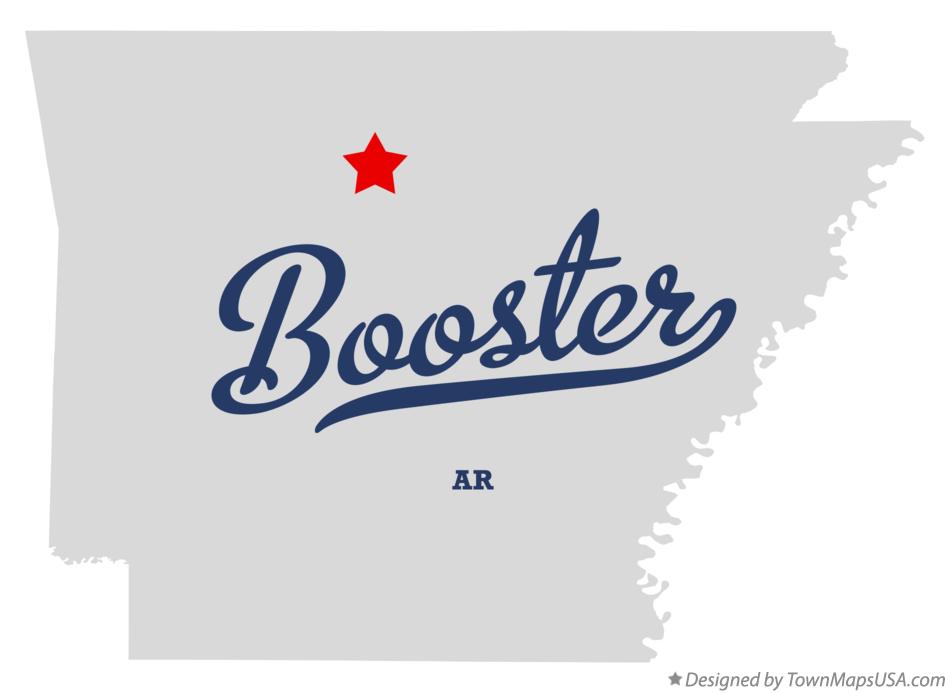 Map of Booster Arkansas AR