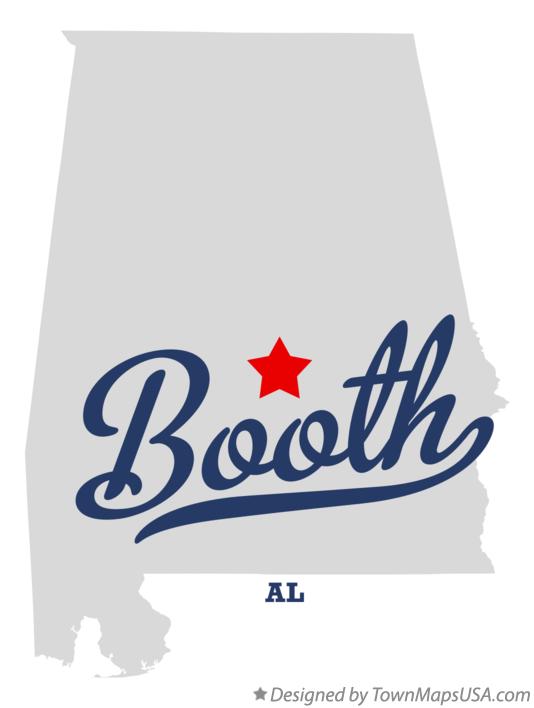 Map of Booth Alabama AL