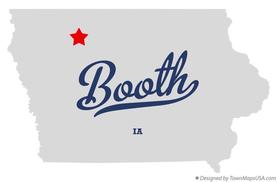 Map of Booth Iowa IA