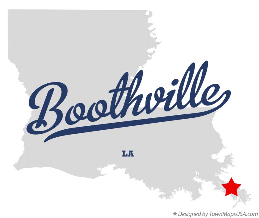 Map of Boothville Louisiana LA