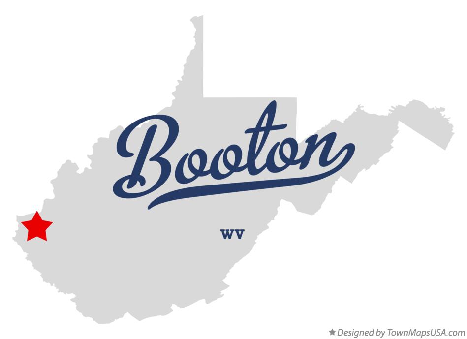 Map of Booton West Virginia WV