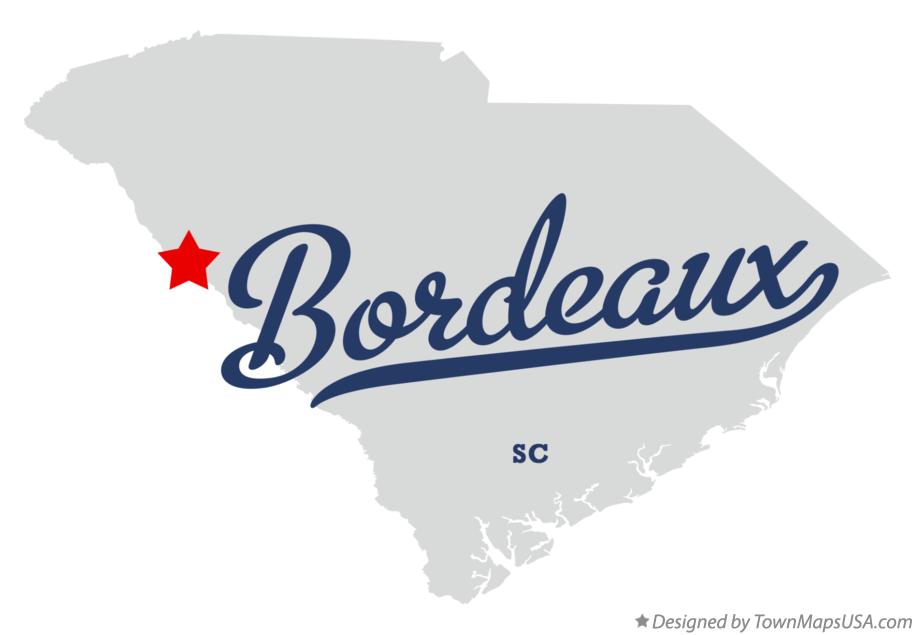 Map of Bordeaux South Carolina SC