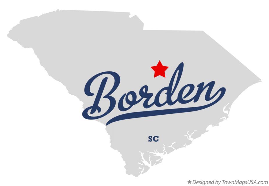 Map of Borden South Carolina SC