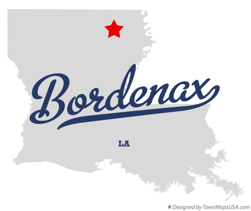 Map of Bordenax Louisiana LA