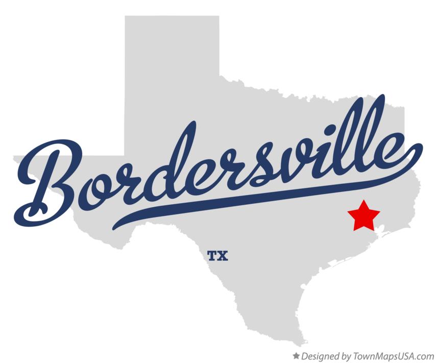 Map of Bordersville Texas TX